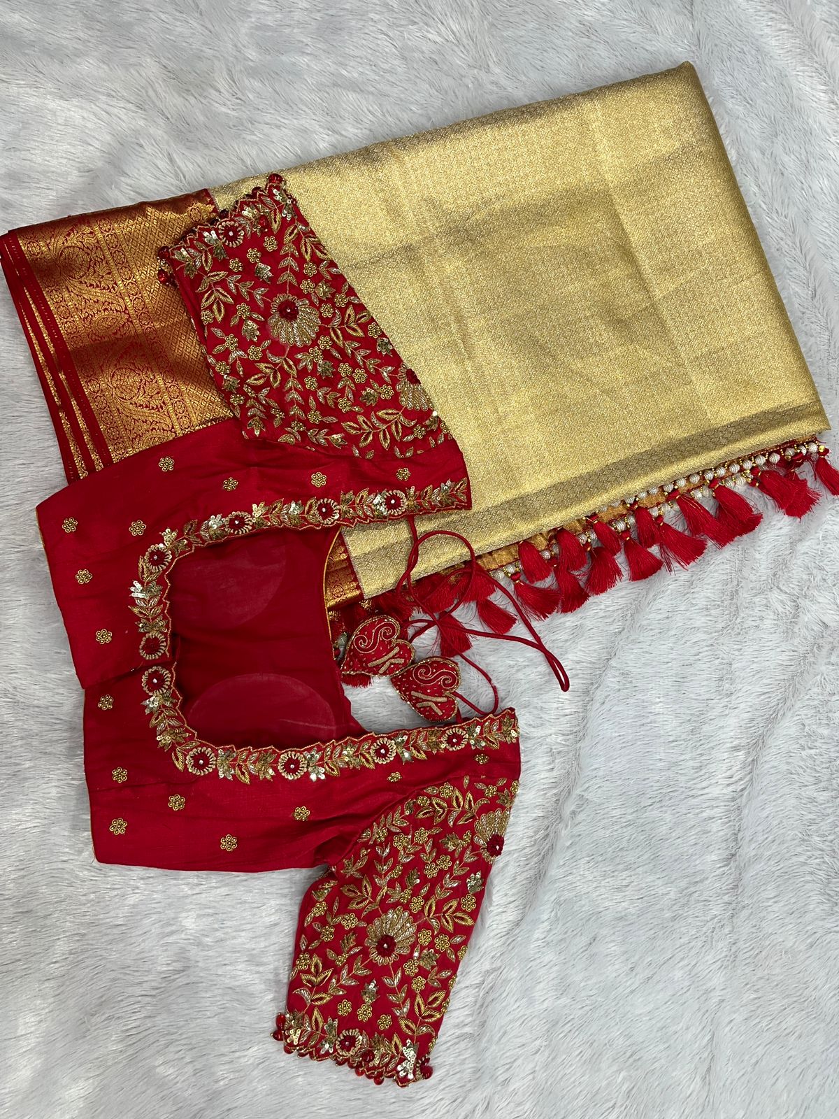 Red blouse