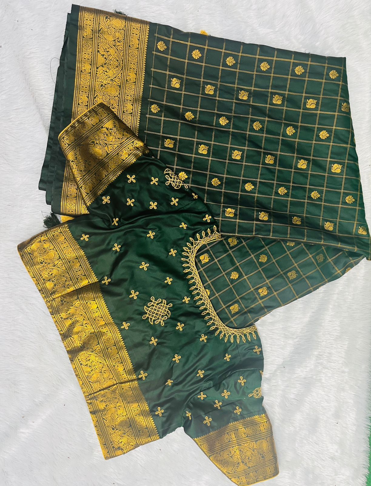 Green saree