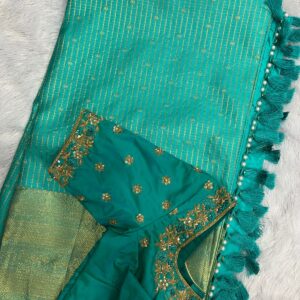 sky blue blouse